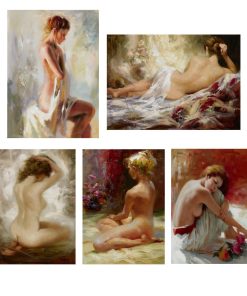 Beautiful Oil Paintings With Nude Women’s Printed on Canvas