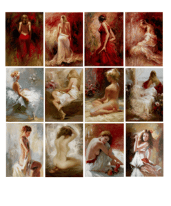 Beautiful Oil Paintings With Nude Womens Printed on Canvas