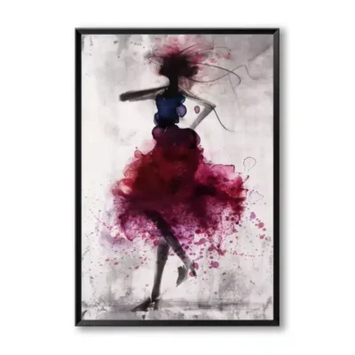 Elegant Dancing Skirt Girl