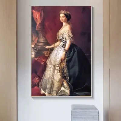 Empress Eugénie by Franz Xaver Winterhalter Printed on Canvas