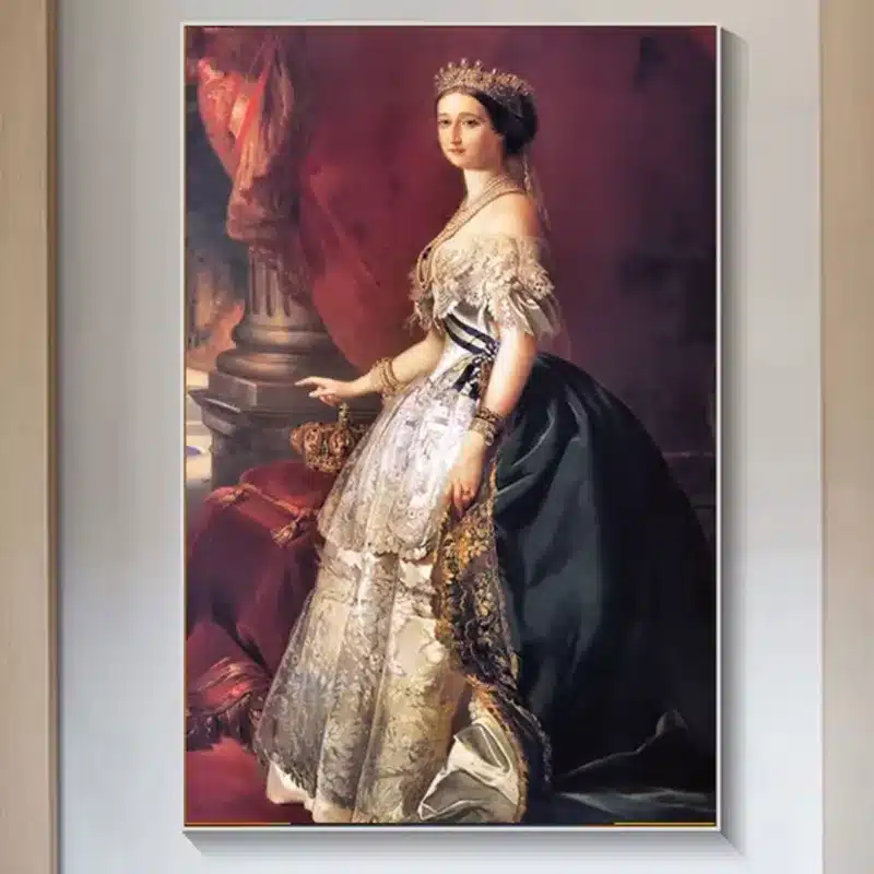 Empress Eugénie by Franz Xaver Winterhalter Printed on Canvas
