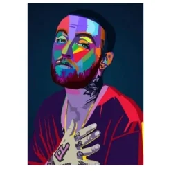 Famous Rappers Musicians Printed on Canvas - Image 2
