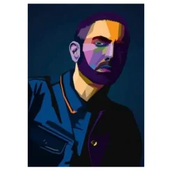 Famous Rappers Musicians Printed on Canvas - Image 5