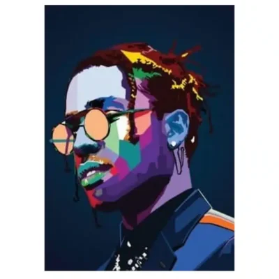 Famous Rappers Musicians Printed on Canvas - Image 6