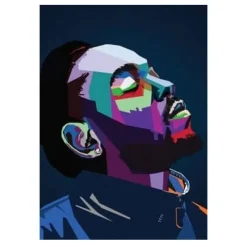 Famous Rappers Musicians Printed on Canvas - Image 9