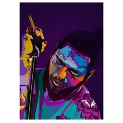 Famous Rappers Musicians Printed on Canvas - Image 11