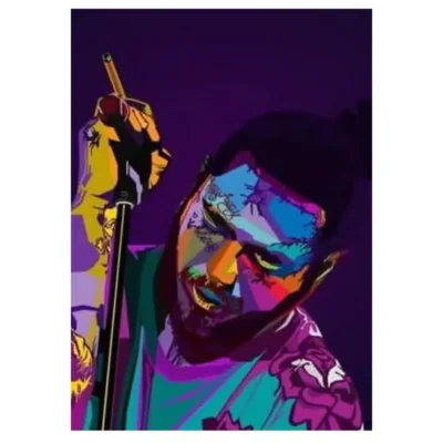 Famous Rappers Musicians Printed on Canvas - Image 11