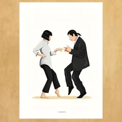 From the Movie Pulp Fiction Mia & Vincent Vega Dance