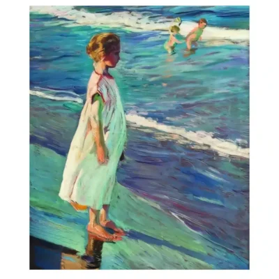 Girl on The Beach by Joaqun Sorolla
