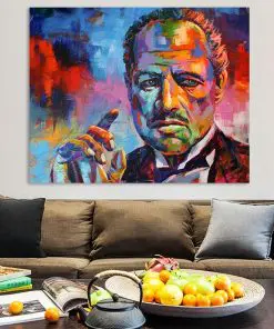 Movie Godfather Posters and Prints Colorful Portrait Canvas Painting Wall Art Picture for Living Room Home Decoration Cuadros
