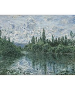 Claude Monet Seine River Canvas Painting Reproductions Poster and Print Wall Art Picture for Living Room Home Decoration Cuadros