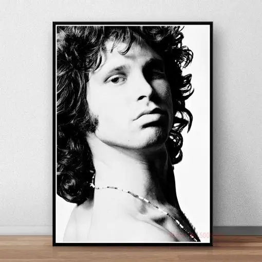 The Doors Jim Morrison Poster Rock Band Music Guitar Canvas Wall Art For Living Room Home Decoration
