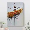 Abstract Ballet Girl Colorful Oil Painting Printed on Canvas