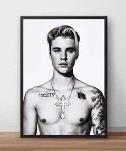 Justin Bieber Poster Canvas Custom Poster Singer Music Posters Prints Wall Art Art Canvas Bar Cafe living room decor Gift