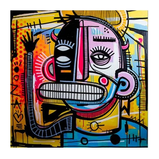 Graffiti Street Art Joachim Abstract Colorful Oil Painting on Canvas Poster and Prints Cuadros Wall Art Picture for Living Room