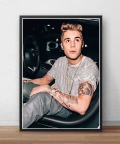 Justin Bieber Poster Canvas Custom Poster Singer Music Posters Prints Wall Art Art Canvas Bar Cafe living room decor Gift