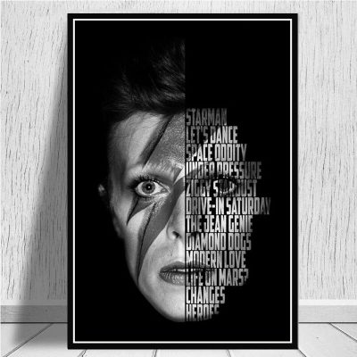 Bedroom Living Sofa Wall Art Home Decor Picture Prince Michael Jackson Bowie Quote Legends Star Quality Canvas Painting Poster