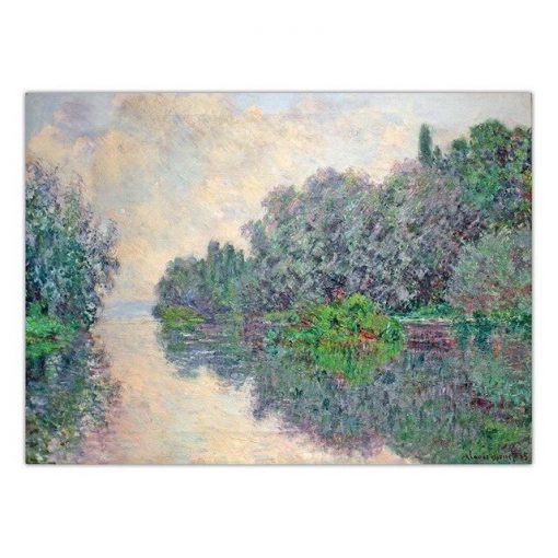Claude Monet Seine River Canvas Painting Reproductions Poster and Print Wall Art Picture for Living Room Home Decoration Cuadros