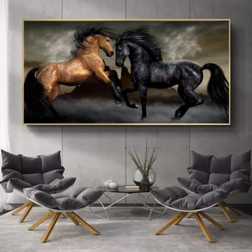 Pictures & Paintings of Horses Eagle Tigers Elephants Printed on Canvas