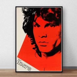 The Doors Jim Morrison Poster Rock Band Music Guitar Canvas Wall Art For Living Room Home Decoration