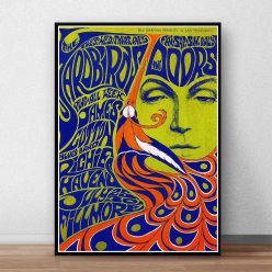 The Doors Jim Morrison Poster Rock Band Music Guitar Canvas Wall Art For Living Room Home Decoration