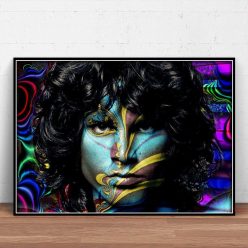 The Doors Jim Morrison Poster Rock Band Music Guitar Canvas Wall Art For Living Room Home Decoration