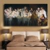 Last Supper by Robert Lenkiewicz Abstract Painting Printed on Canvas
