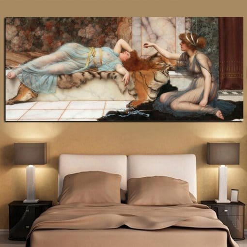 Digital HD Print Sexy Woman Nude Portrait Oil Painting on Canvas Poster Sleeping Woman Picture Wall Art for Living Room Cuadros