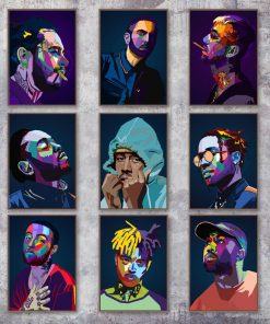Lil Peep Tyler XXXTentacion Rapper Star Wall Art Canvas Painting Nordic Posters And Prints Wall Pictures For Living Room Decor