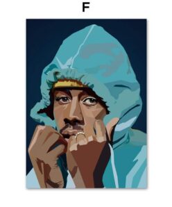 Lil Peep Tyler XXXTentacion Rapper Star Wall Art Canvas Painting Nordic Posters And Prints Wall Pictures For Living Room Decor