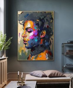 Prince Portrait Modern Abstract Wall Art Painting Printed on Canvas
