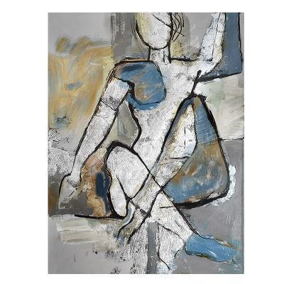 Abstract Girl Canvas Painting Figure Posters and Prints Cuadros Wall Art Pictures For Living Room Home Decoration