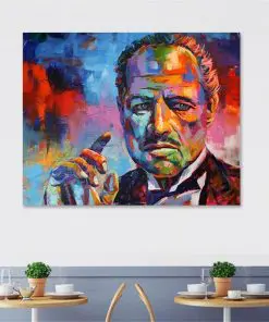 Movie Godfather Posters and Prints Colorful Portrait Canvas Painting Wall Art Picture for Living Room Home Decoration Cuadros