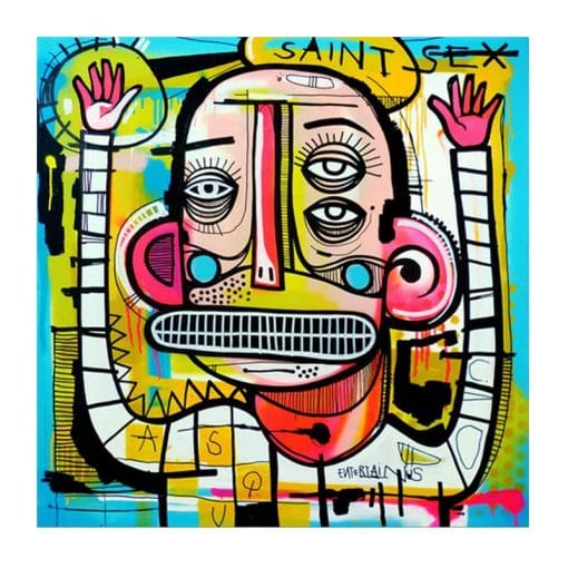 Graffiti Street Art Joachim Abstract Colorful Oil Painting on Canvas Poster and Prints Cuadros Wall Art Picture for Living Room