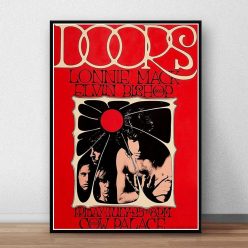 The Doors Jim Morrison Poster Rock Band Music Guitar Canvas Wall Art For Living Room Home Decoration