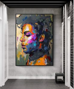 Prince Portrait Modern Abstract Wall Art Painting Printed on Canvas