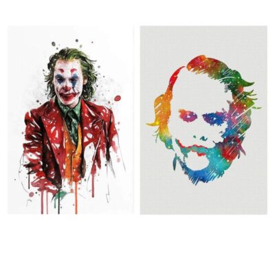 Joker Painting Graffiti Art Abstract Comic Poster Printed on Canvas - Image 4