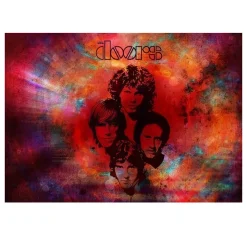 Jim Morrison & The Doors Rock Band Wall Art Poster Printed on Canvas - Image 11