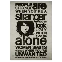 Jim Morrison & The Doors Rock Band Wall Art Poster Printed on Canvas - Image 4