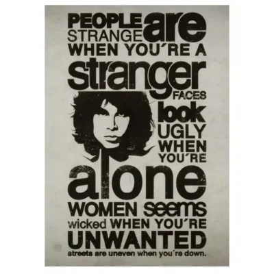 Jim Morrison & The Doors Rock Band Wall Art Poster Printed on Canvas - Image 4