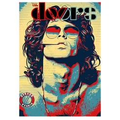 Jim Morrison & The Doors Rock Band Wall Art Poster Printed on Canvas - Image 5