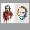 Joker Painting Graffiti Art Abstract Comic Poster Printed on Canvas