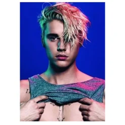 Justin Bieber Singer Canvas Wall Art Music Poster Printed on Canvas - Image 3