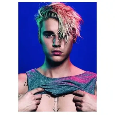 Justin Bieber Singer Canvas Wall Art Music Poster Printed on Canvas - Image 3