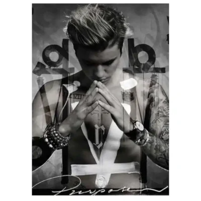 Justin Bieber Singer Canvas Wall Art Music Poster Printed on Canvas - Image 10