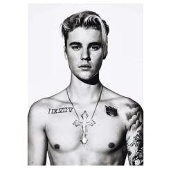 Justin Bieber Singer Canvas Wall Art Music Poster Printed on Canvas - Image 11