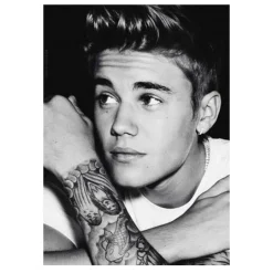 Justin Bieber Singer Canvas Wall Art Music Poster Printed on Canvas - Image 12