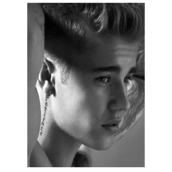 Justin Bieber Singer Canvas Wall Art Music Poster Printed on Canvas - Image 15