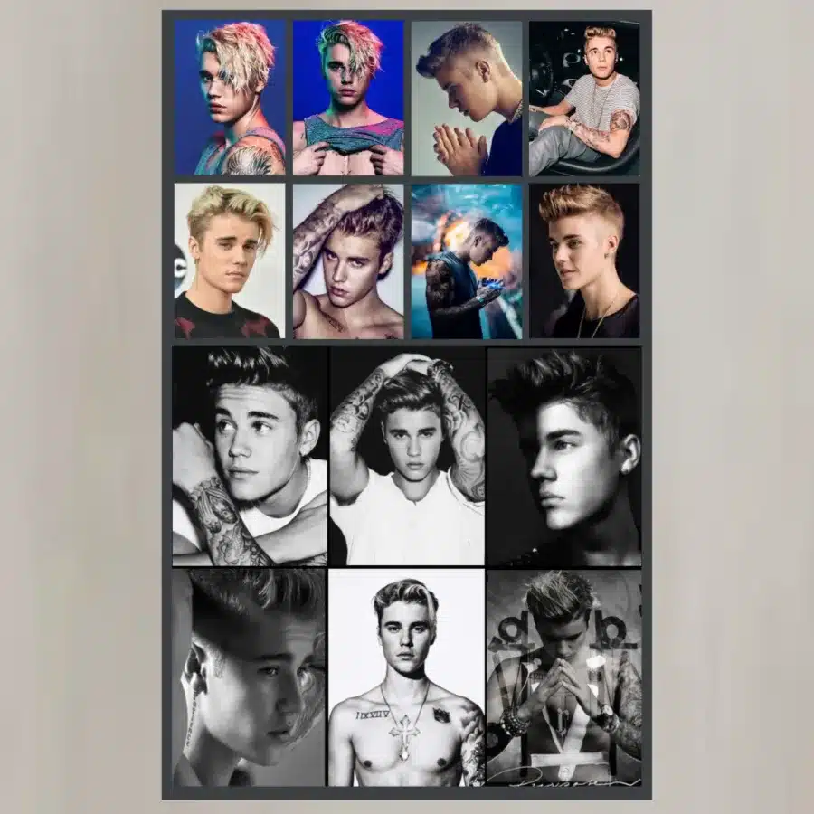 Justin Bieber Singer Canvas Wall Art Music Poster Printed on Canvas