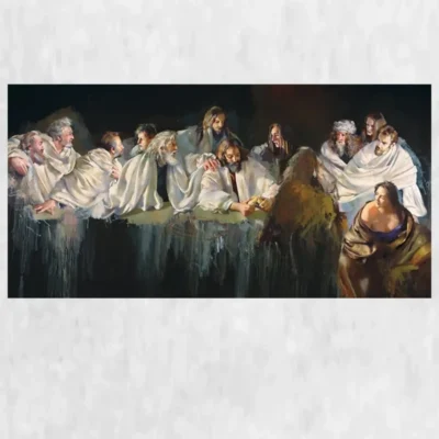 Last Supper by Robert Lenkiewicz Abstract Painting